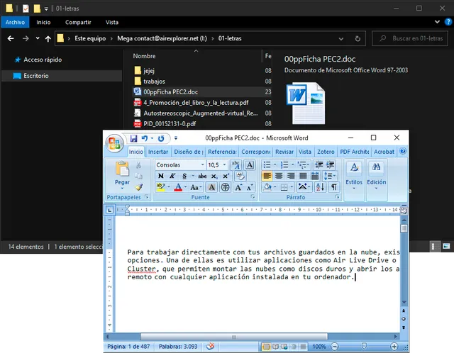Edit cloud files directly