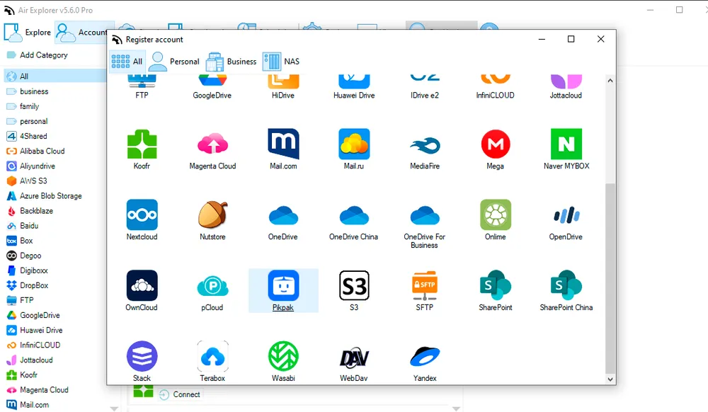 Clouds supported by Air Explorer