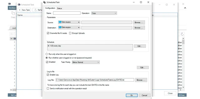Air Cluster task scheduler