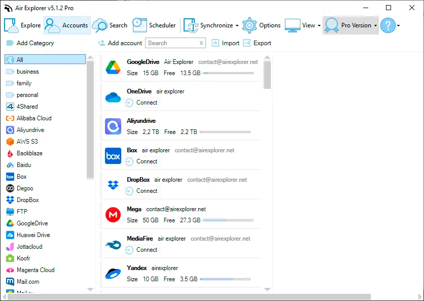 Air Explorer: All Your Clouds in One Place