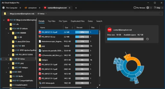 Complete storage analysis